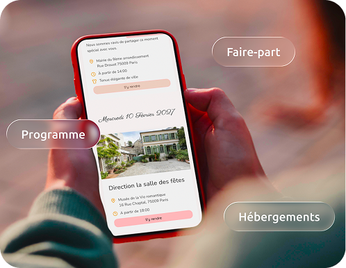 AppMariage : le site de mariage consulté sur un smartphone